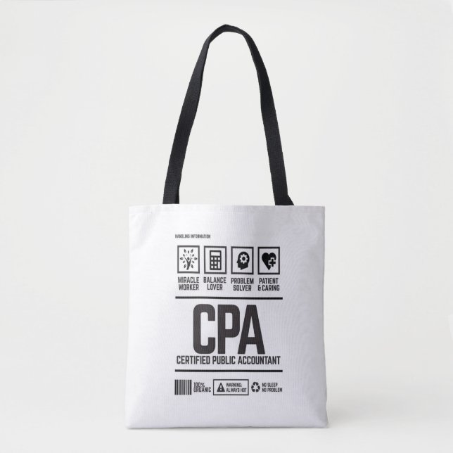 Bolso De Tela contador público certificado-CPA (Anverso)