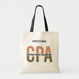 Bolso De Tela Contador Público Certificado CPA personalizado Leo