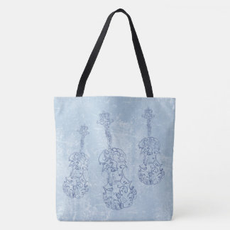 Bolso De Tela Contexto azul de la imitación de cuero de los