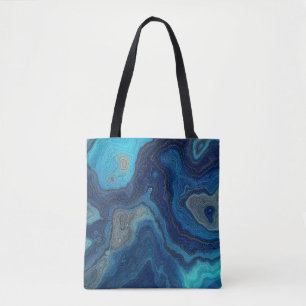 Bolso De Tela “Contornos Pelágicos” – Un Paisaje Marítimo Abstra