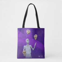 Bolso De Tela Contrabando calaveras fantasmas Tote gráfico de ar