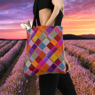 Bolso De Tela Control artístico colorido