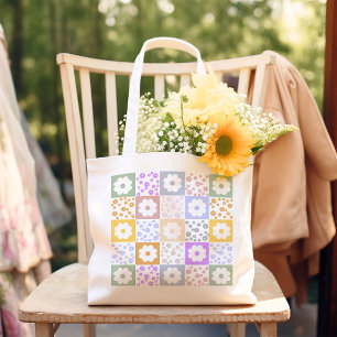 Bolso De Tela Control de flor retro