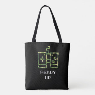Bolso De Tela Controlador de videojuegos de camuflaje listo para