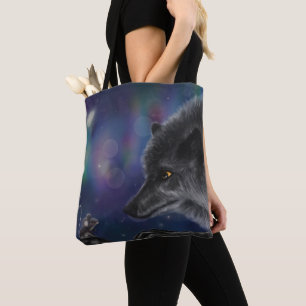 Bolso De Tela Conversación caprichosa: lobo y ratón