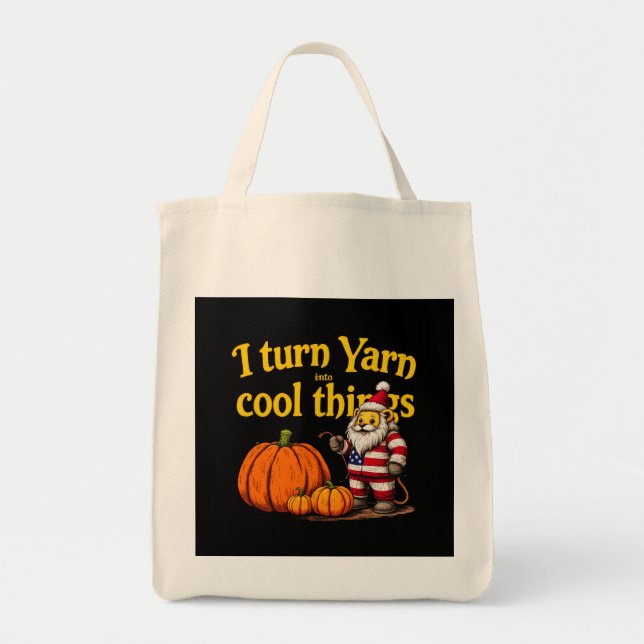 Bolso De Tela Convierto a Yarn en cosas de Guay: Punto y crochet (Frente)