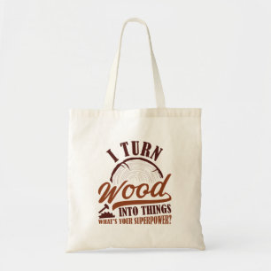 Bolso De Tela Convierto madera en cosas