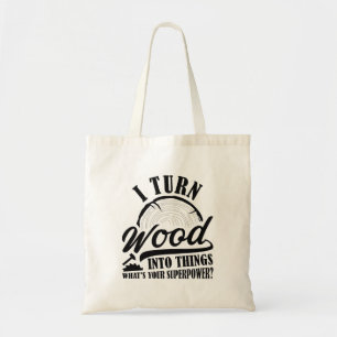 Bolso De Tela Convierto madera en cosas