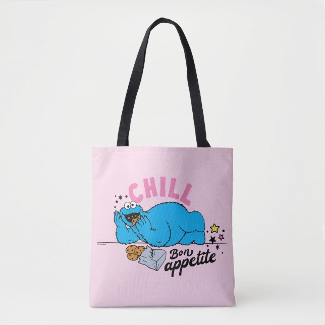 Bolso De Tela Cookie Monster | Chill Bon Appetite (Anverso)