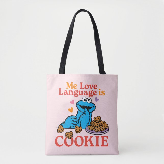 Bolso De Tela Cookie Monster | Cita el día de San Valentín (Anverso)
