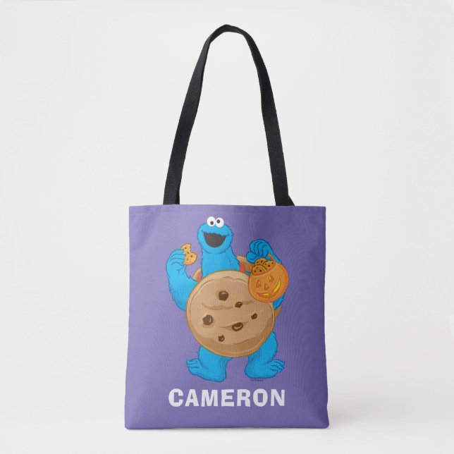 Bolso De Tela Cookie Monster | Costume de cookie (Anverso)