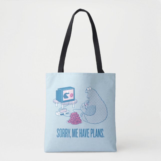 Bolso De Tela Cookie Monster | Lo Siento, Tengo Planes (Anverso)