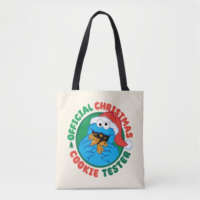 Bolso De Tela Cookie Monster | Navidades oficiales Cookie Tester (Anverso)