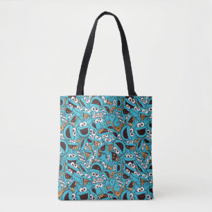 Bolso De Tela Cookie Monster Patrón Nom Nom Nom