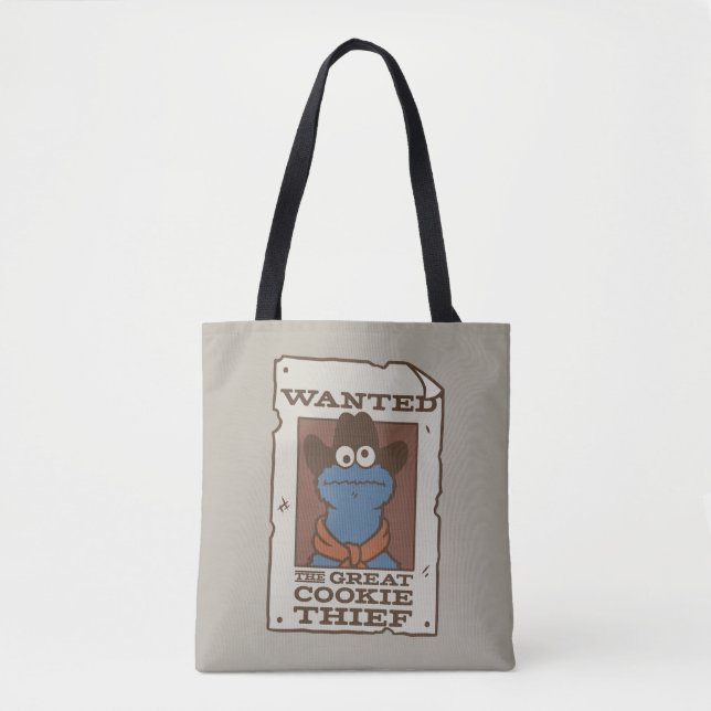 Bolso De Tela Cookie Monster | Poster deseado (Anverso)