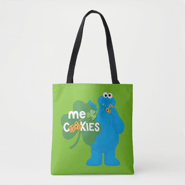 Bolso De Tela Cookie Monster | Shamrock Love (Anverso)