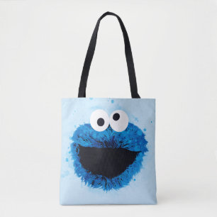 Bolso De Tela Cookie Monster Tendencia acuarela