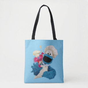 Bolso De Tela Cookie Monster's Foodie Truck Friends