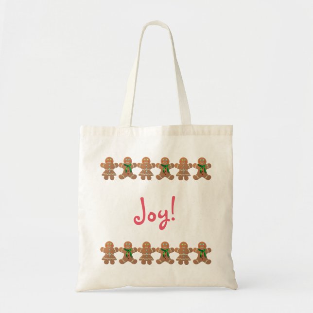 Bolso De Tela Cookies de pan de jengibre bailando (Frente)
