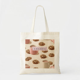 Bolso De Tela Cookies y leche personalizadas y pasteles
