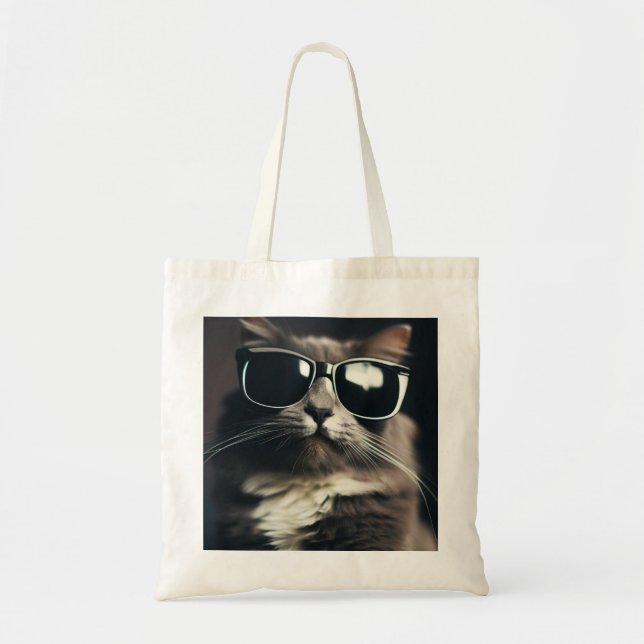 Bolso De Tela Cool Cat (Frente)