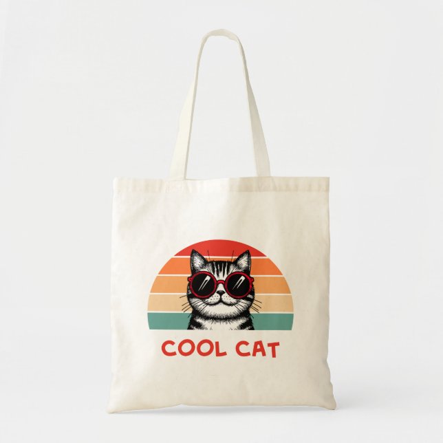 Bolso De Tela Cool cat 2 (Frente)