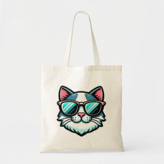 Bolso De Tela Cool Cat Tote Bag – Stylish Feline Fashion Accesso
