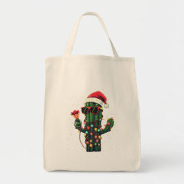 Bolso De Tela Cool Christmas Cactus with Amaryllis