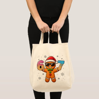 Bolso De Tela Cool Gingerbread 67 — Holiday Ice‑Cream Numbers