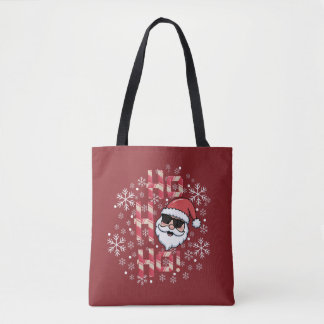 Bolso De Tela Cool Retro Santa Navidad Pañuelo de seda rojo