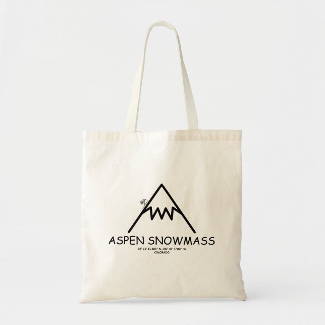 Bolso De Tela Coordenadas Aspen Snowmisa (Frente)