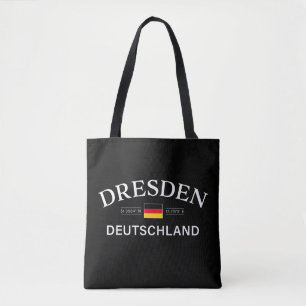 Bolso De Tela Coordenadas de Dresde Alemania Alemán