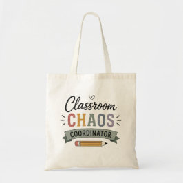 Bolso De Tela Coordinador de Caos en el Aula Profesor Divertido