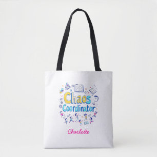 Bolso De Tela Coordinador del caos   Divertida vida de mamá   Pe