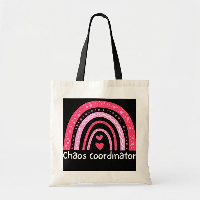 Bolso De Tela Coordinador del caos Maestra Guardería infantil (Frente)