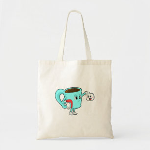Bolso De Tela Copa con café.