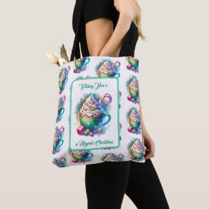 Bolso De Tela Copa de Navidades de acuarela bonito