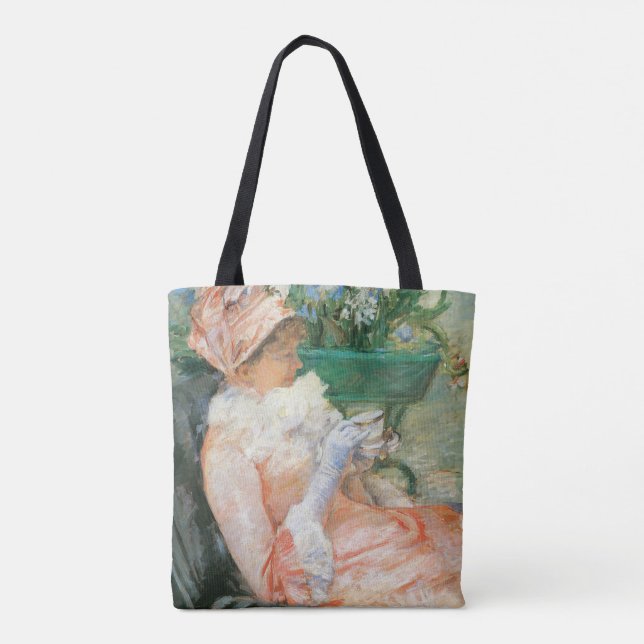 Bolso De Tela Copa de Té de Mary Cassatt, el impresionismo vinta (Reverso)