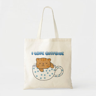 Bolso De Tela Copa Kawaii de Cat-Feine