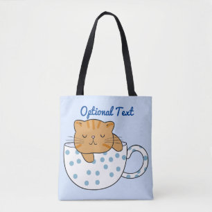 Bolso De Tela Copa Kawaii de Cat-Feine