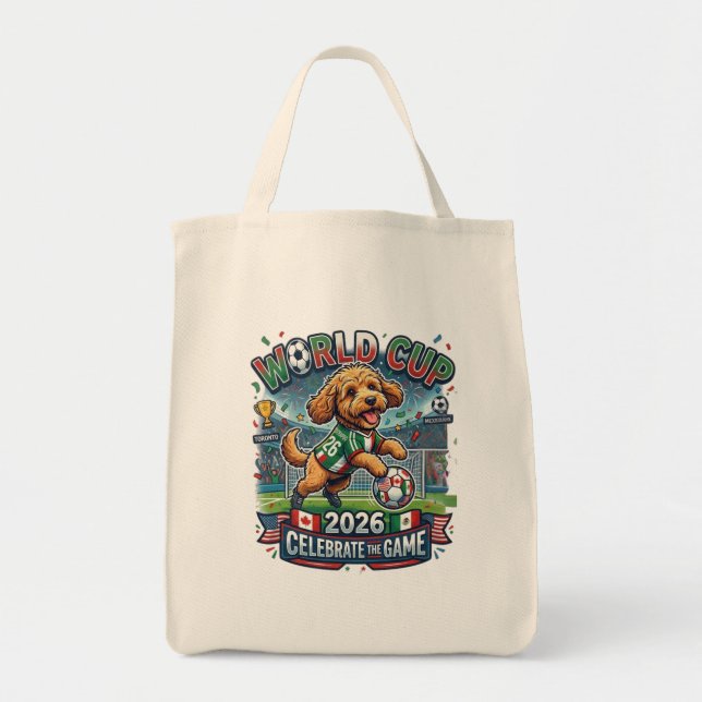 Bolso De Tela Copa Mundial de Cockapoo 2026 (Frente)