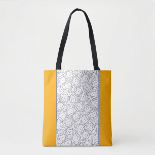 Bolso De Tela Copas Kawaii modernas y garabatos estelares