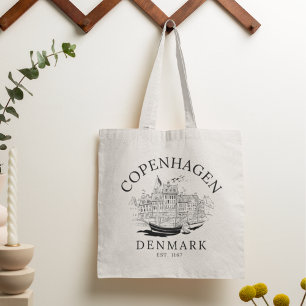 Bolso De Tela Copenhagen Denmark vintage Landscape
