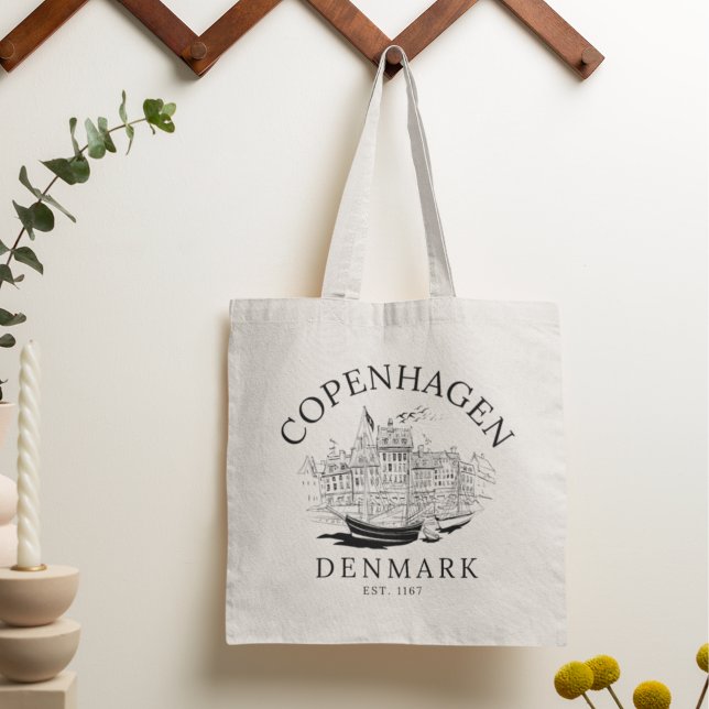 Bolso De Tela Copenhagen Denmark vintage Landscape (Subido por el creador)