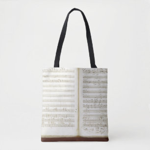 Bolso De Tela Copia manuscrita 'del Flute mágico