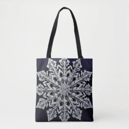 Bolso De Tela copo de nieve 3d