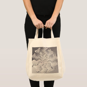 Bolso De Tela copo de nieve de plata