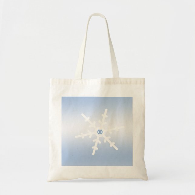 Bolso De Tela Copo de nieve del invierno (Frente)