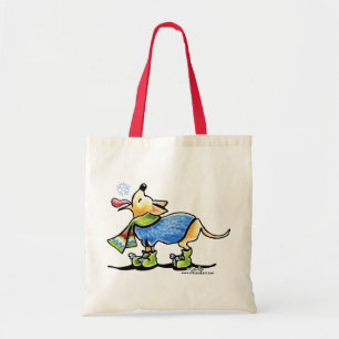 Bolso De Tela Copo de nieve del invierno de la chihuahua