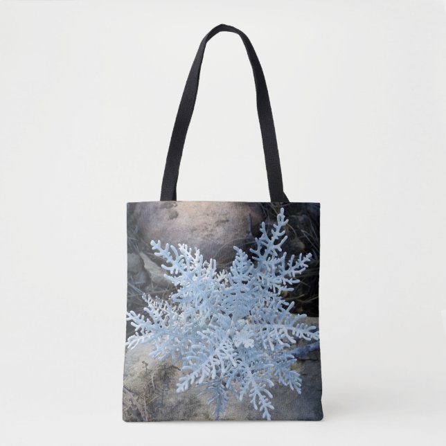 Bolso De Tela Copo de nieve vivo (Anverso)